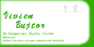 vivien bujtor business card